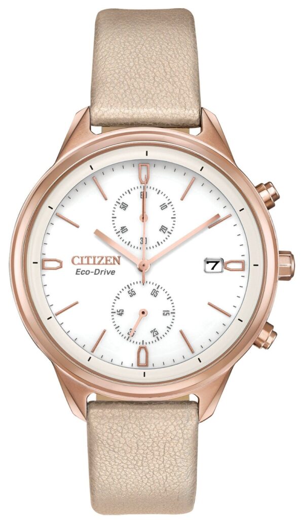 FB2003-05A CITIZEN ECO DRIVE CHANDLER LADIES ROSE TONE WATCH