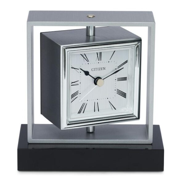 citizen spinning desk clock on base