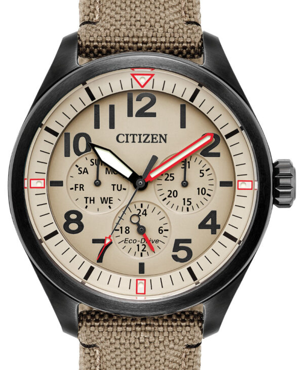 citizen eco drive chronograph with fabric strap