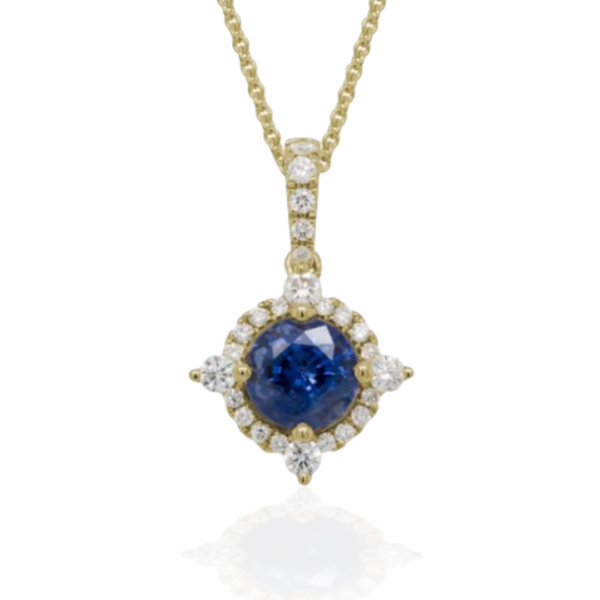 sapphire & diamond necklace