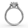 cathedral halo oval engagement ring mounting
