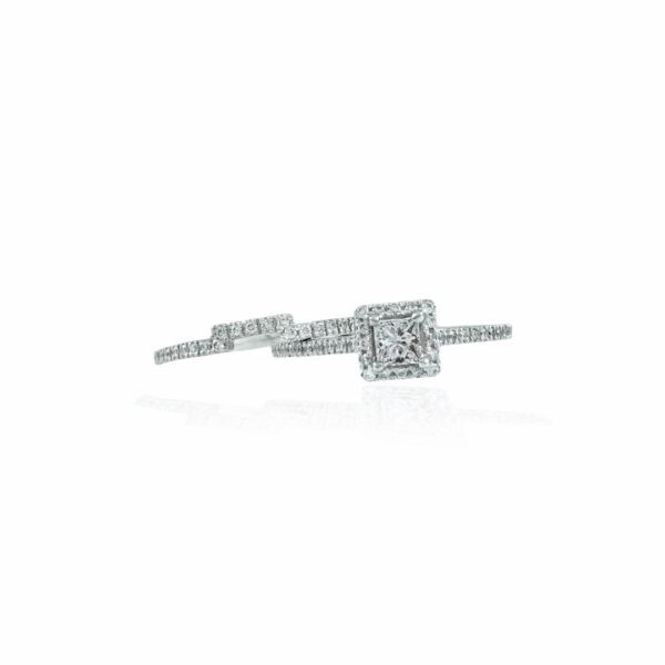 princess cut diamond wedding set