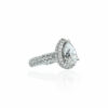 pear shape pave diamond mounting