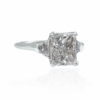 trapezoid diamond engagement ring mounting