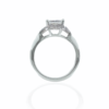 trapezoid diamond engagement ring mounting