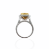 5.02ct fancy yellow diamond cushion cut