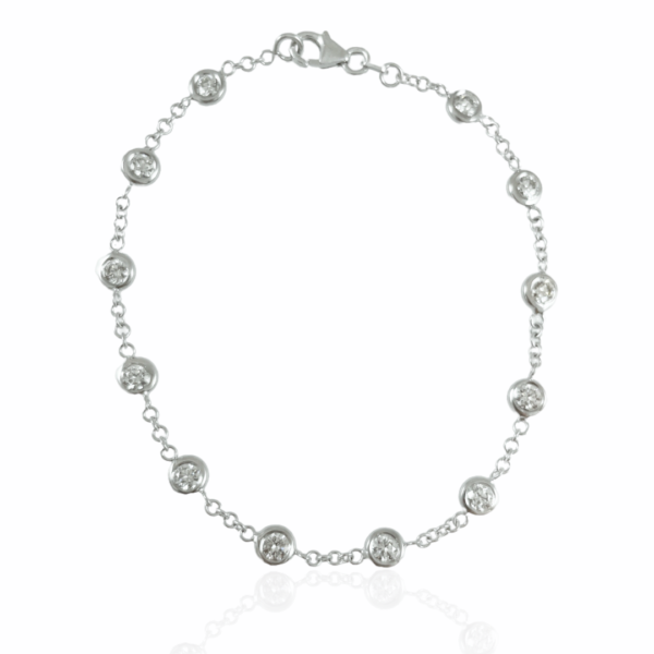 1.50ctw diamond by yard bracelet