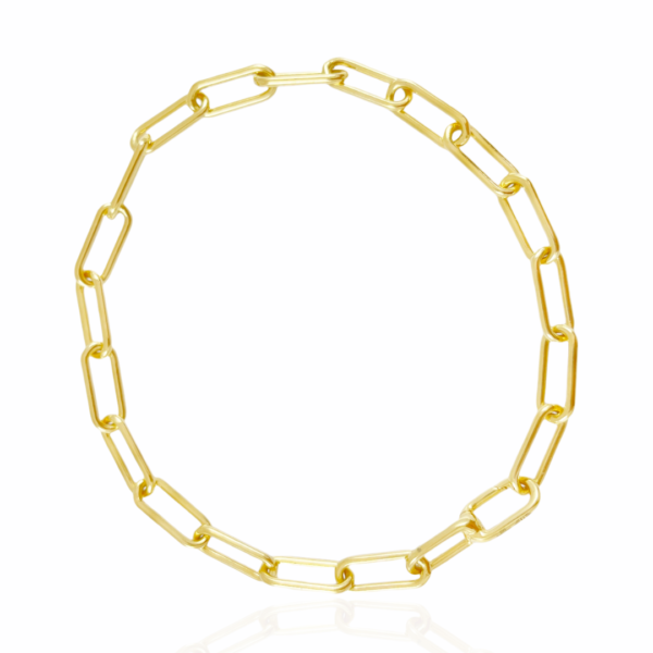 oval cable link bracelet