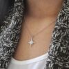 diamond starburst necklace