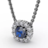 sapphire & diamond necklace