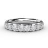 shared prong diamond eternity band