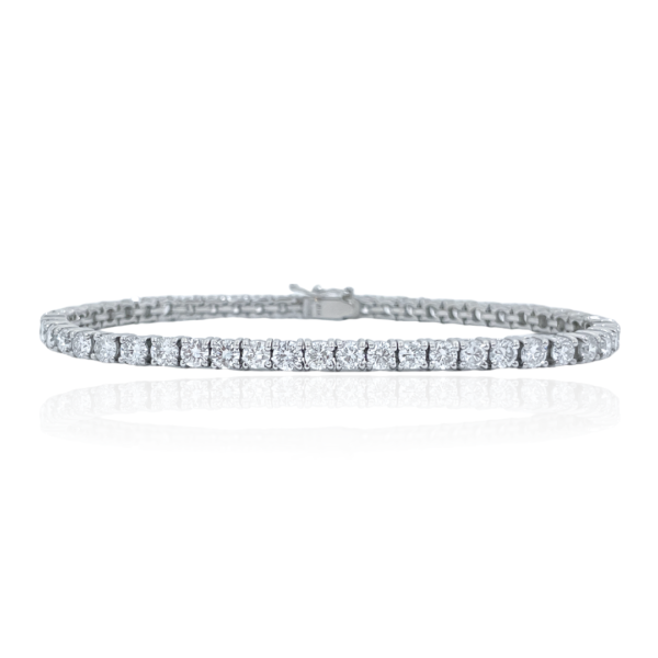 estate platinum 7.01ctw diamond bracelet