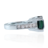 Green tourmaline & diamond ring