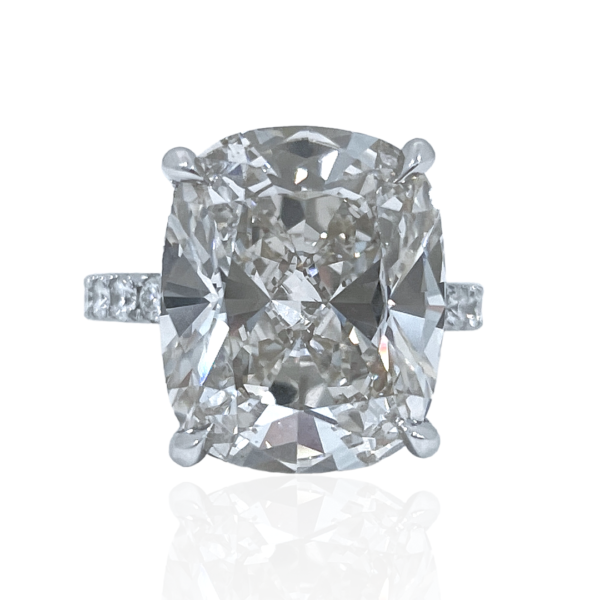 30400 ZVI 10.17CT CUSHION DIA RING gia