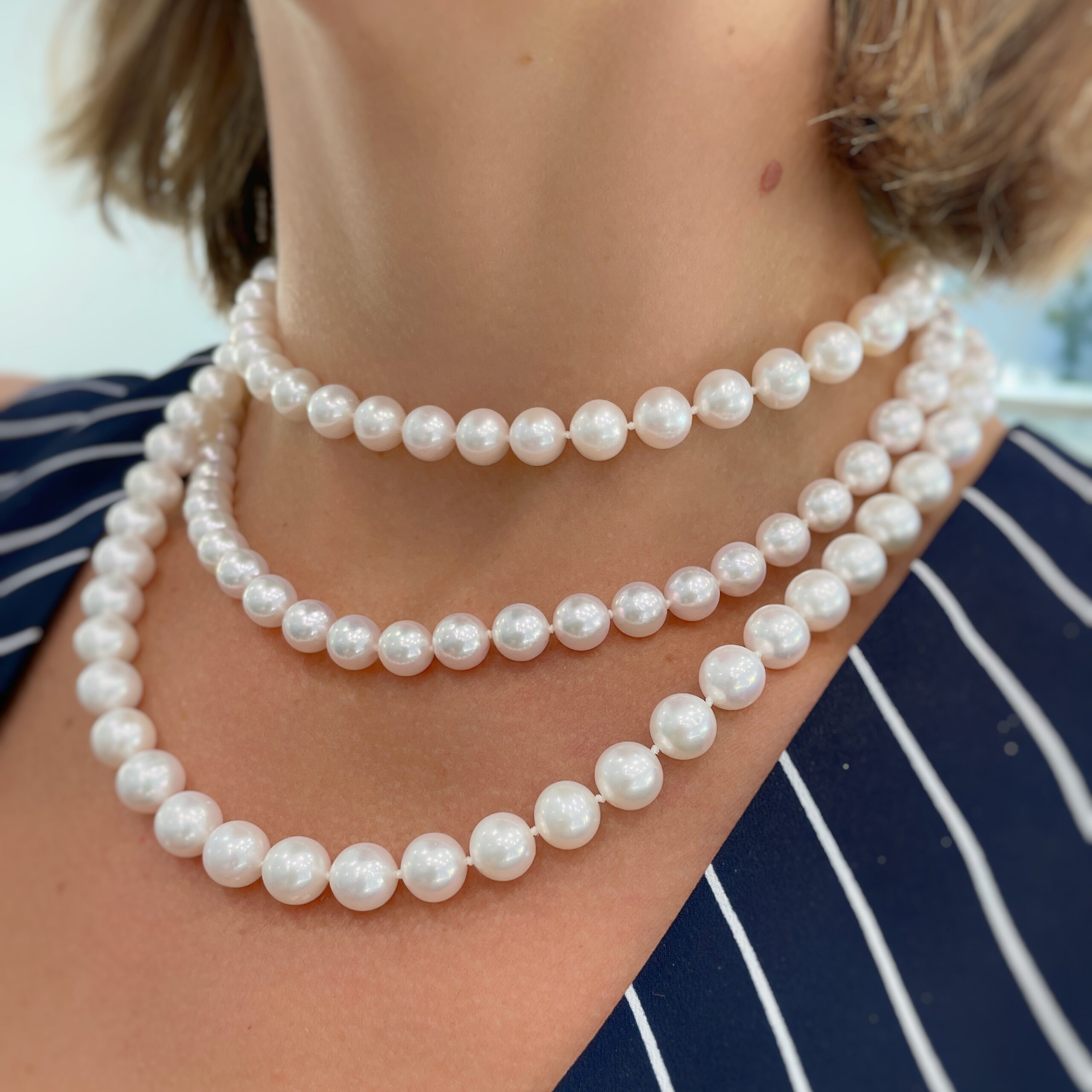 Double Strand 36 inch Pearl Necklace