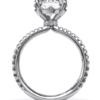 four prong diamond engagement ring 2 ct center