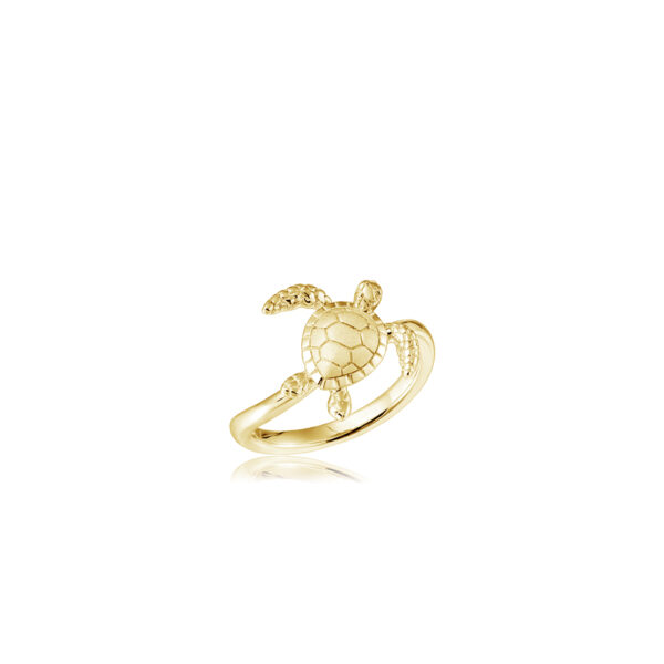 gold turtle ring