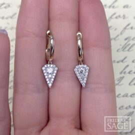 arrow diamond earrings