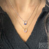 pink sapphire oval necklace